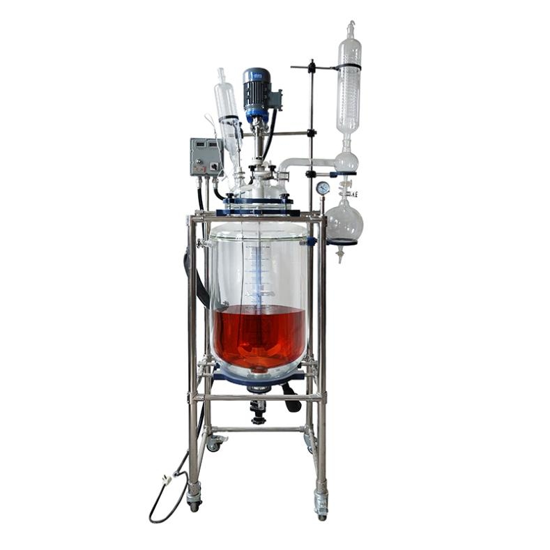 編程防爆雙層玻璃反應釜